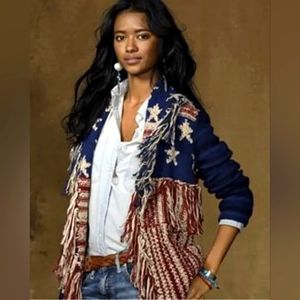 Vintage Ralph Lauren Denim & Supply American Flag Cardigan
